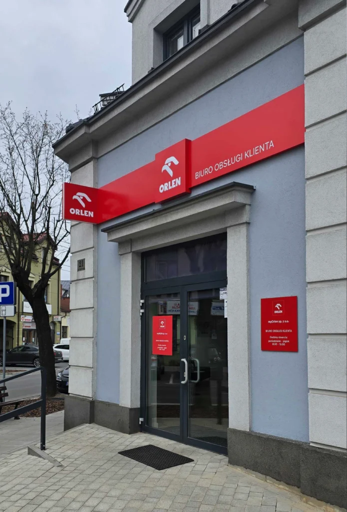 Punkt obsługi klienta myORLEN - identyfikacja wizualna