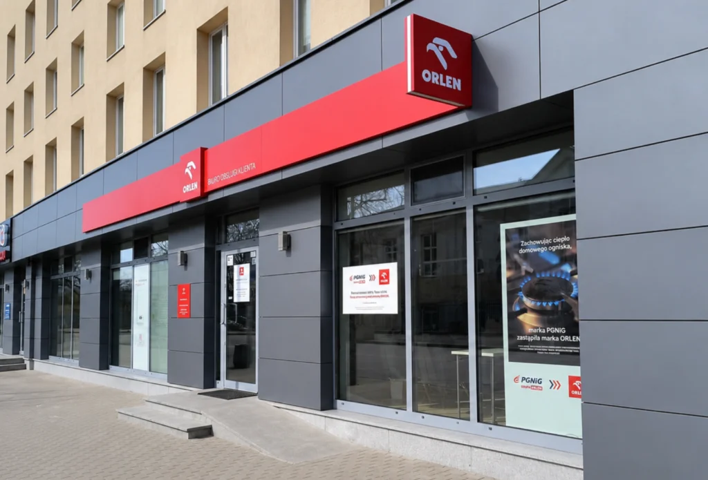 Punkt myORLEN - zewnętrzne elementy identyfikacji wizualnej